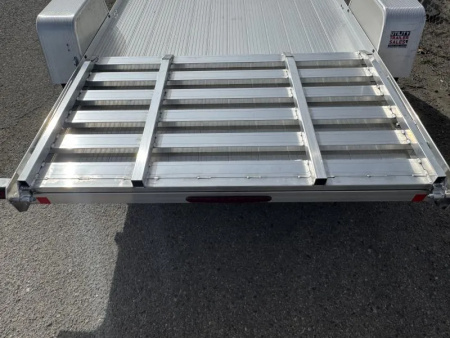 New 2026 Bear Track BTU76144F 76"x12' - 3.5K Aluminum Utility Trailer