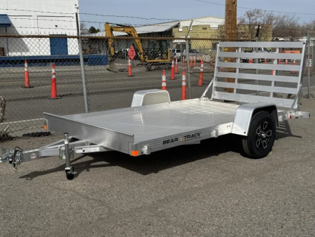 New 2026 Bear Track BTU76144F 76 x12' - 3.5K Aluminum Utility Trailer