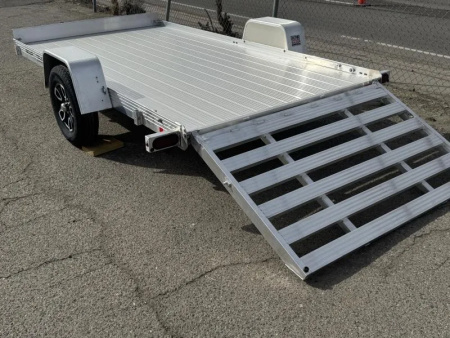 New 2026 Bear Track BTU76144F 76"x12' - 3.5K Aluminum Utility Trailer