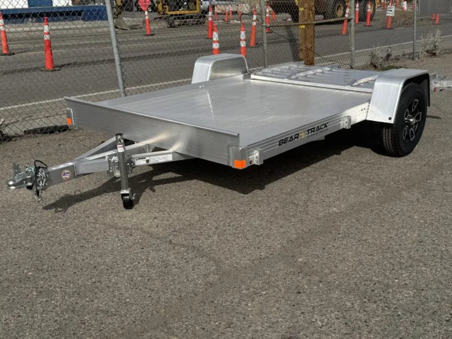 New 2026 Bear Track BTU76144F 76"x12' - 3.5K Aluminum Utility Trailer