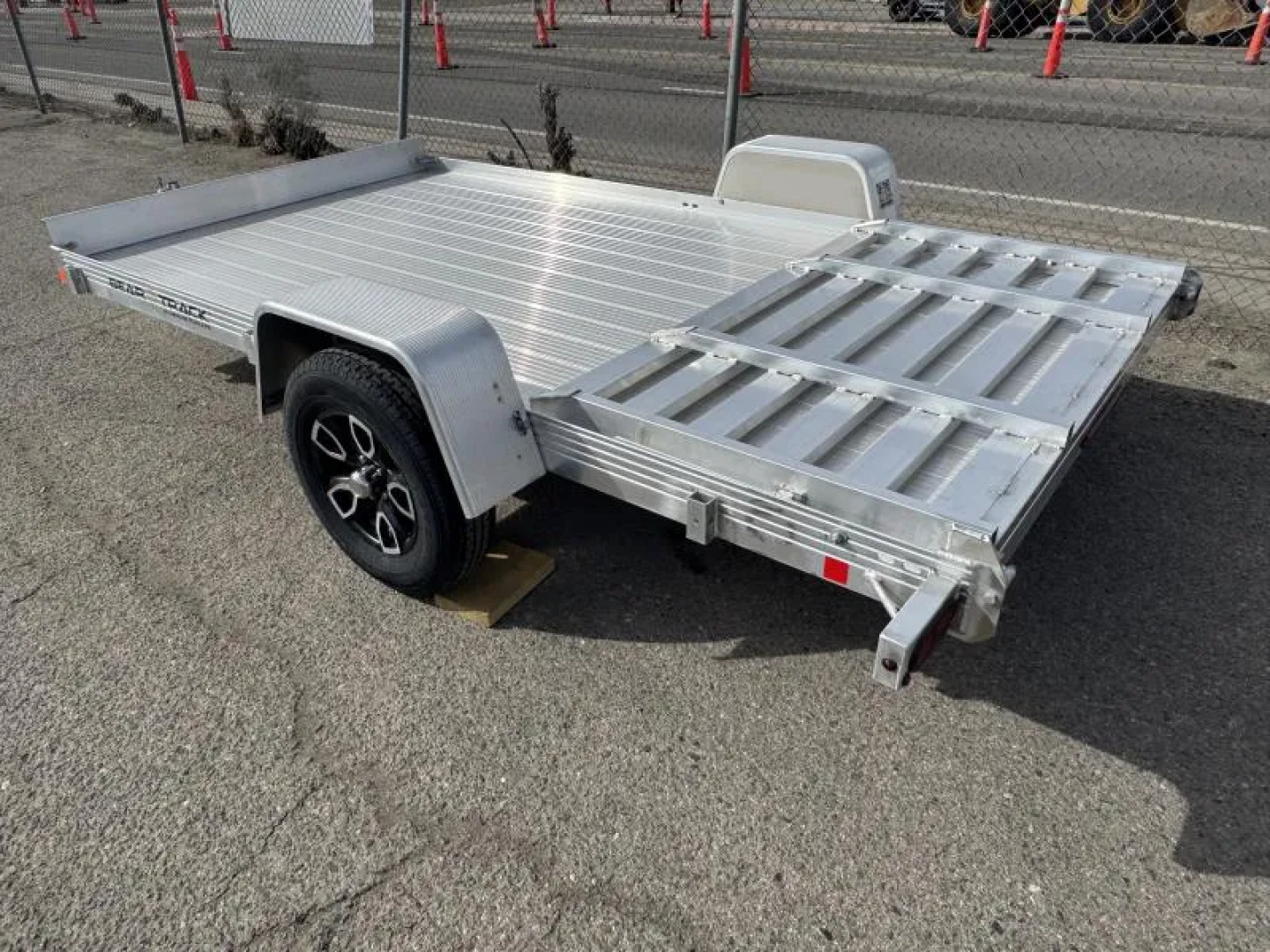 New 2026 Bear Track BTU76144F 76"x12' - 3.5K Aluminum Utility Trailer