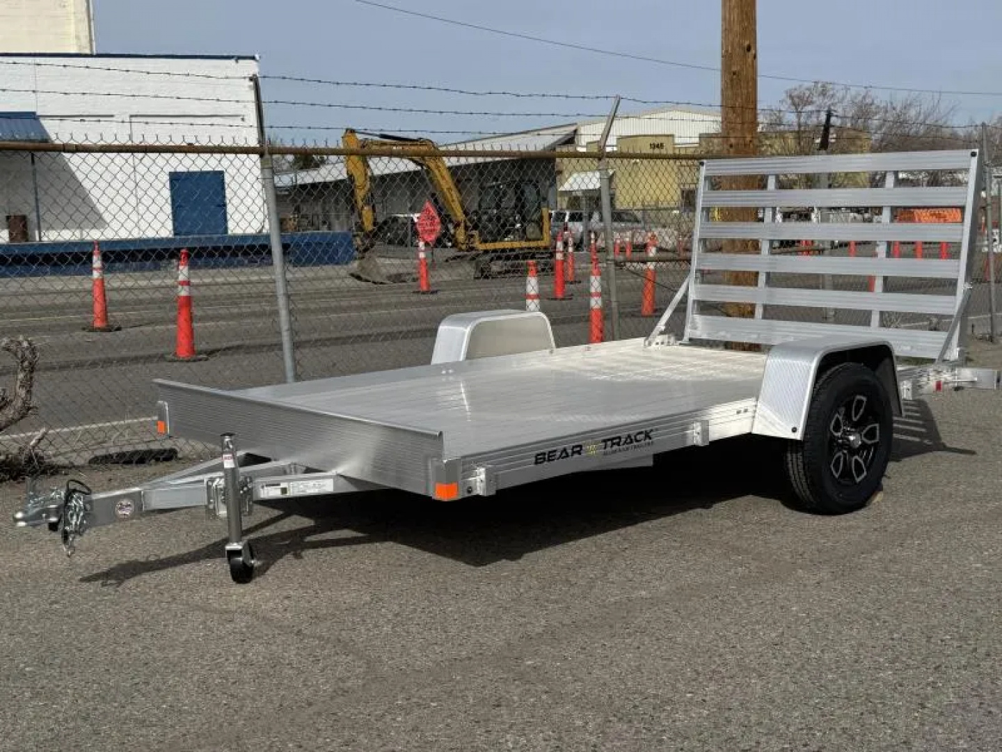 New 2026 Bear Track BTU76144F 76"x12' - 3.5K Aluminum Utility Trailer