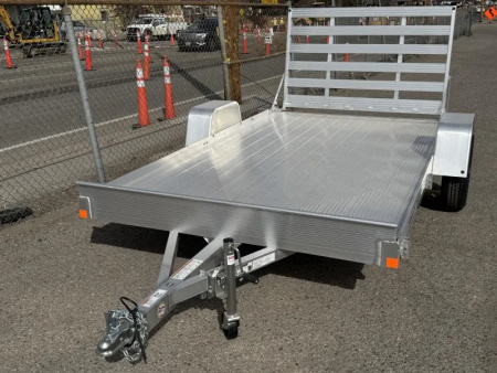New 2026 Bear Track BTU76144F 76"x12' - 3.5K Aluminum Utility Trailer