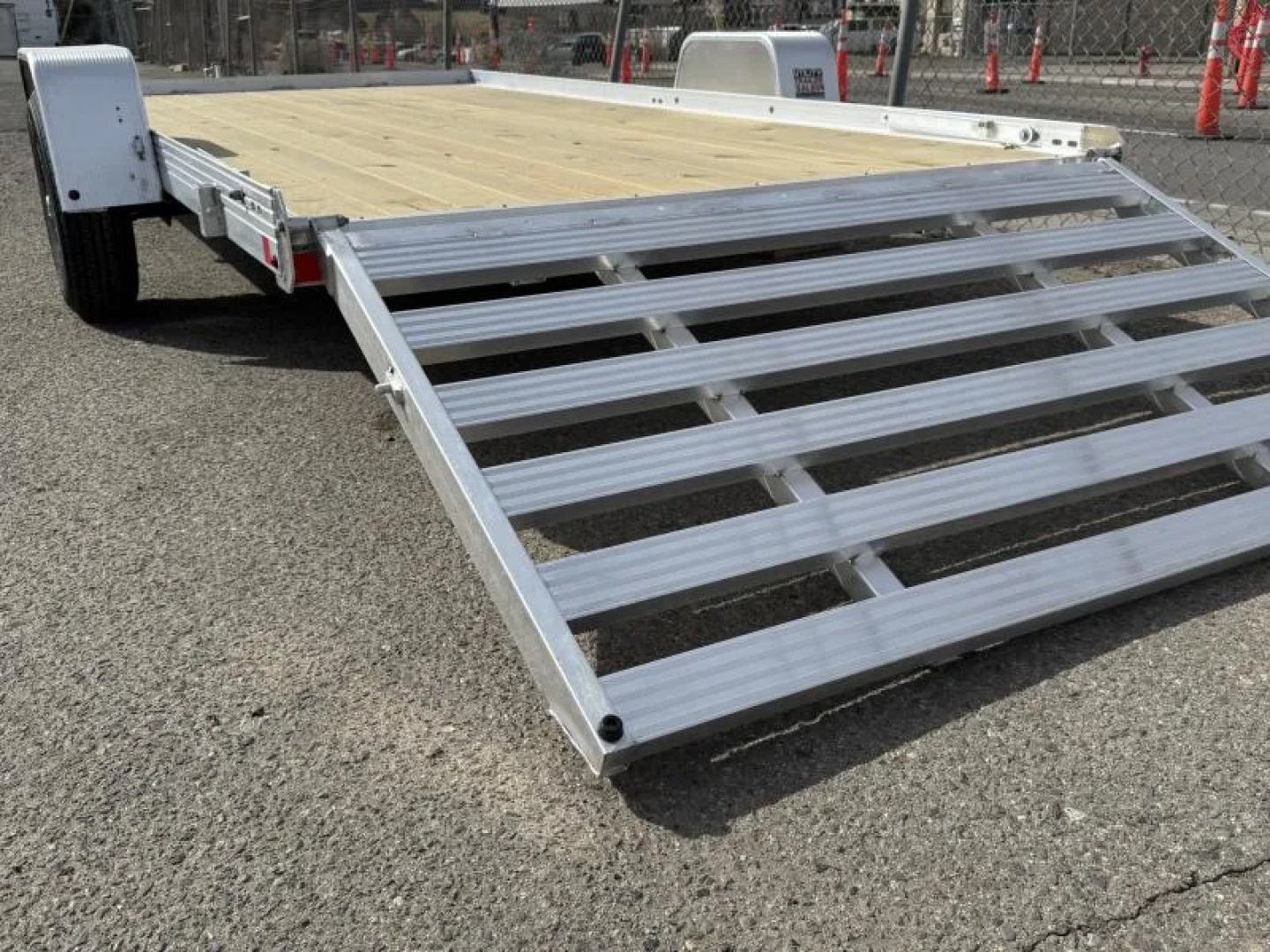 New 2026 Bear Track BTU80168W 80"x14' - 3.5K Aluminum Utility Trailer
