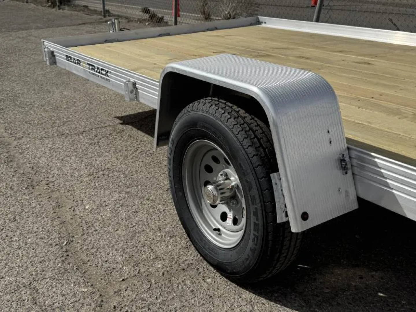 New 2026 Bear Track BTU80168W 80"x14' - 3.5K Aluminum Utility Trailer