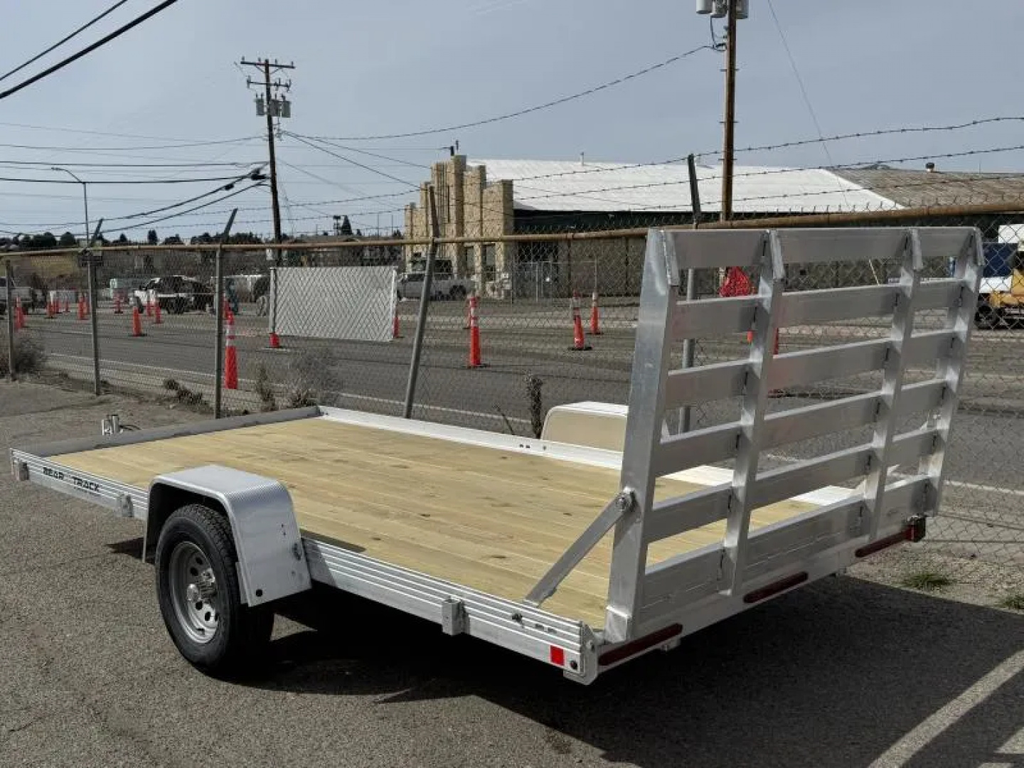 New 2026 Bear Track BTU80168W 80"x14' - 3.5K Aluminum Utility Trailer