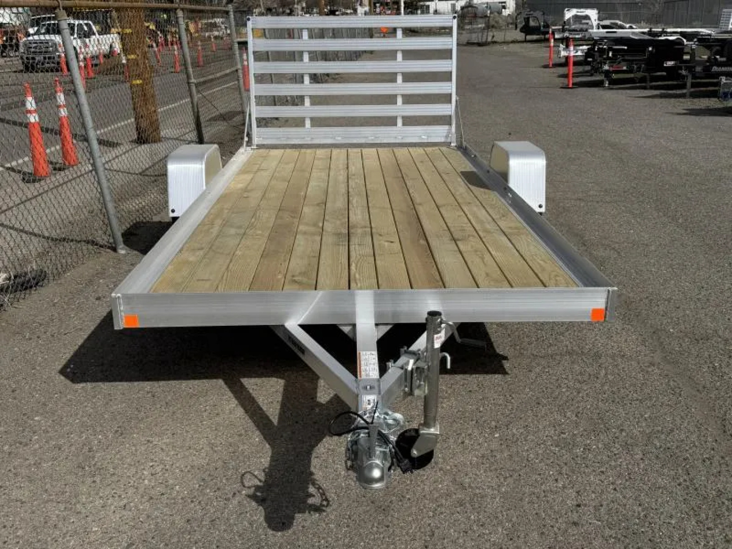 New 2026 Bear Track BTU80168W 80"x14' - 3.5K Aluminum Utility Trailer