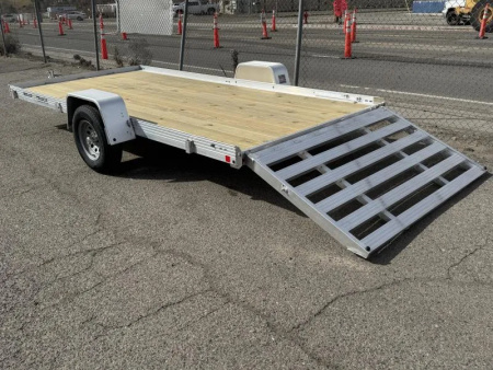 New 2026 Bear Track BTU80168W 80"x14' - 3.5K Aluminum Utility Trailer