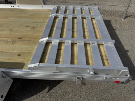 New 2026 Bear Track BTU80168W 80"x14' - 3.5K Aluminum Utility Trailer