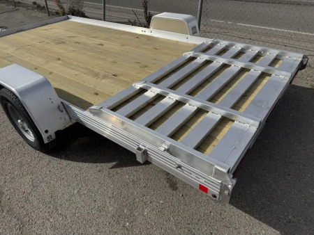New 2026 Bear Track BTU80168W 80"x14' - 3.5K Aluminum Utility Trailer