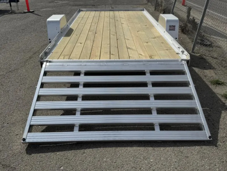 New 2026 Bear Track BTU80168W 80"x14' - 3.5K Aluminum Utility Trailer