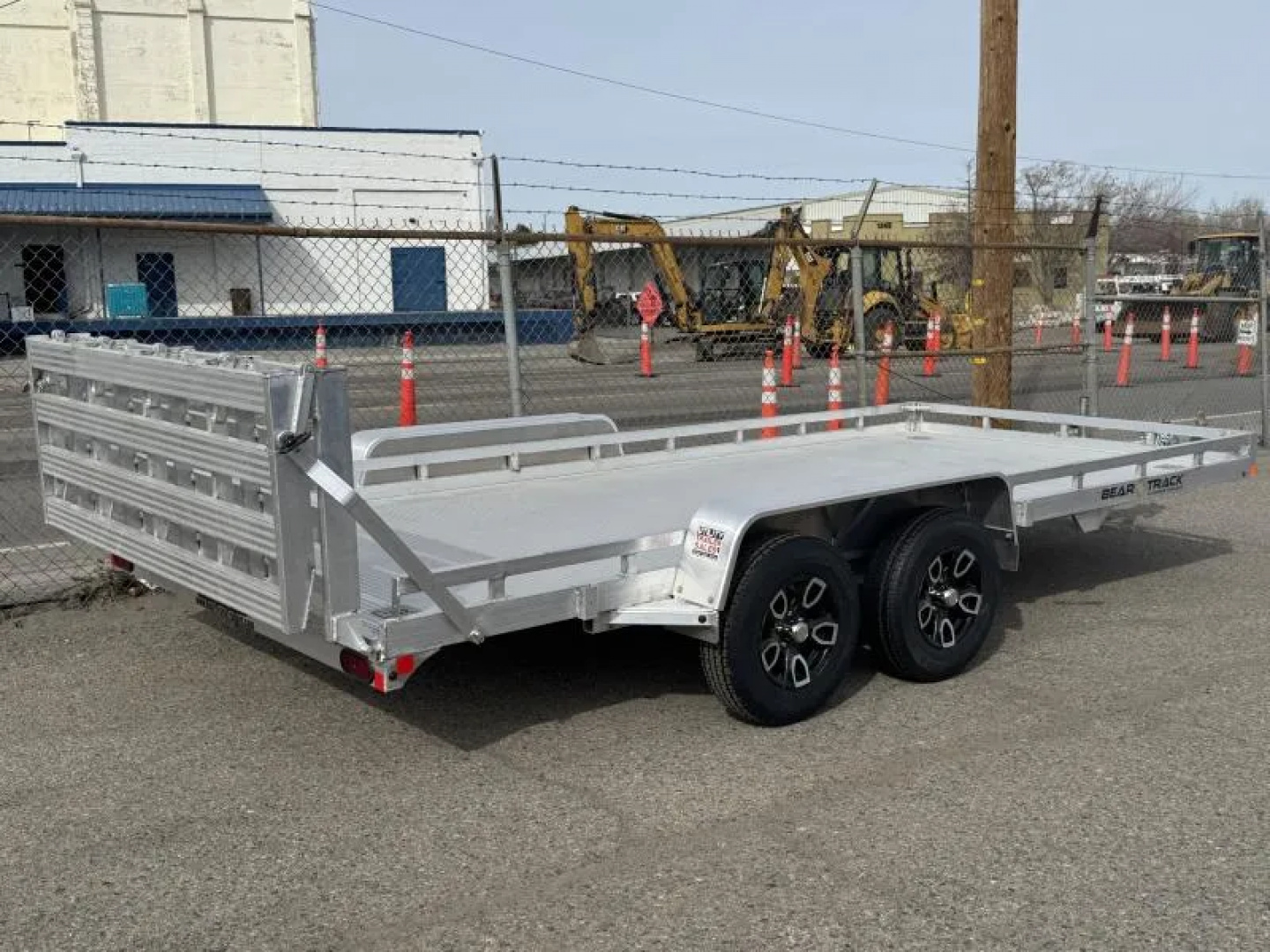 New 2026 Bear Track BTT81194S 81"x16' - 7K Aluminum Utility Trailer
