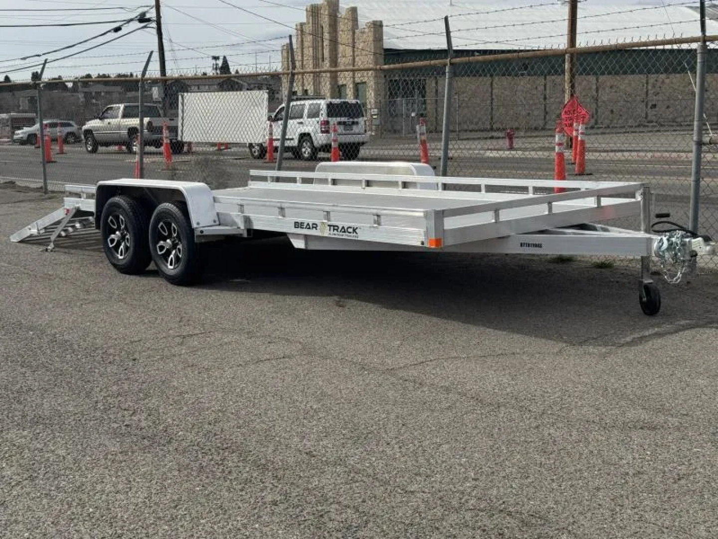 New 2026 Bear Track BTT81194S 81"x16' - 7K Aluminum Utility Trailer