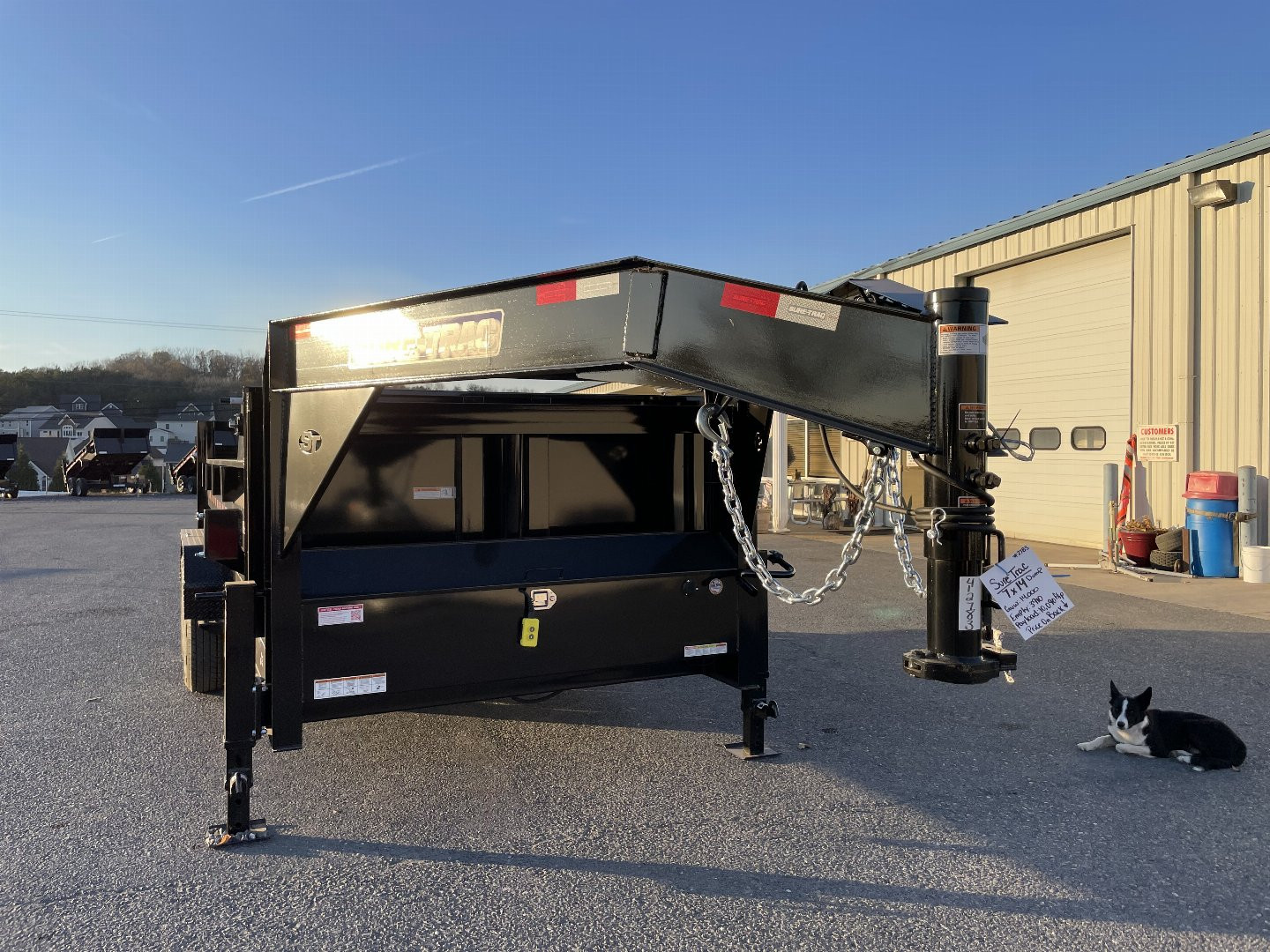 New 2024 Sure-Trac 7X16 Gooseneck Dump Trailer