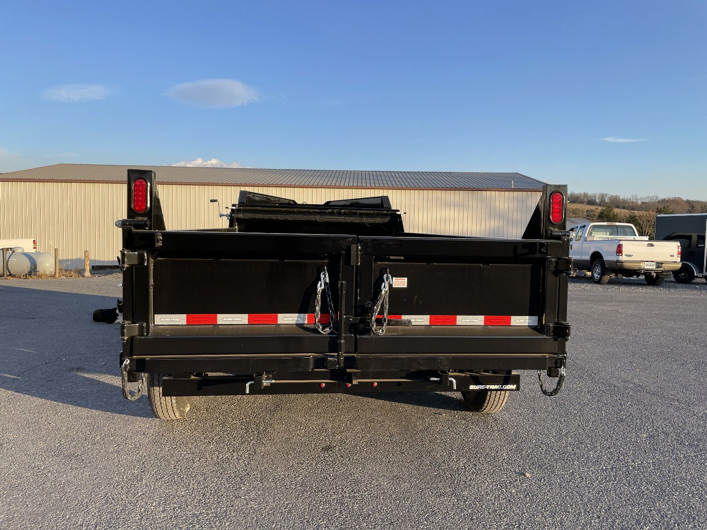 New 2024 Sure-Trac 7X16 Gooseneck Dump Trailer