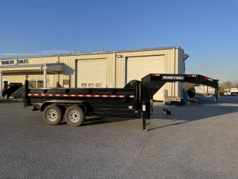 New 2024 Sure-Trac 7X16 Gooseneck Dump Trailer