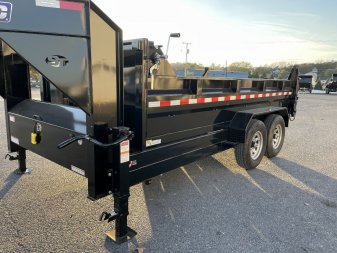 New 2024 Sure-Trac 7X16 Gooseneck Dump Trailer