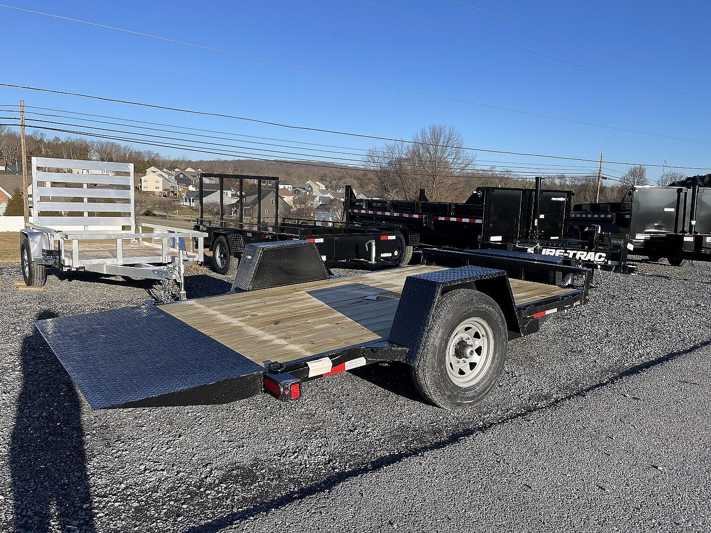 New 2026 Sure-Trac 78"X12' Single Axle Tilt Equipment Trailer