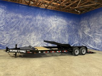 New 2024 SURE-TRAC 7X18+4 Pro Series Tilt Equipment Trailer