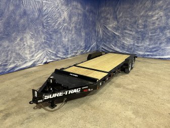 New 2024 SURE-TRAC 7X18+4 Pro Series Tilt Equipment Trailer