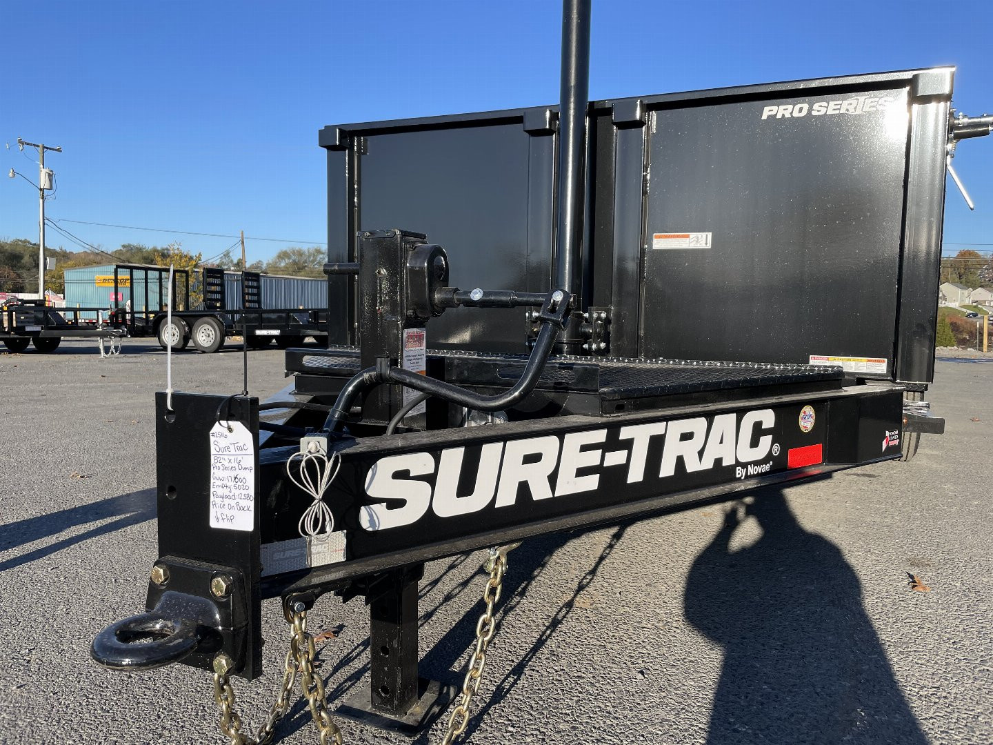 New 2025 Sure-Trac 82"X16 Pro Series Dump Trailer
