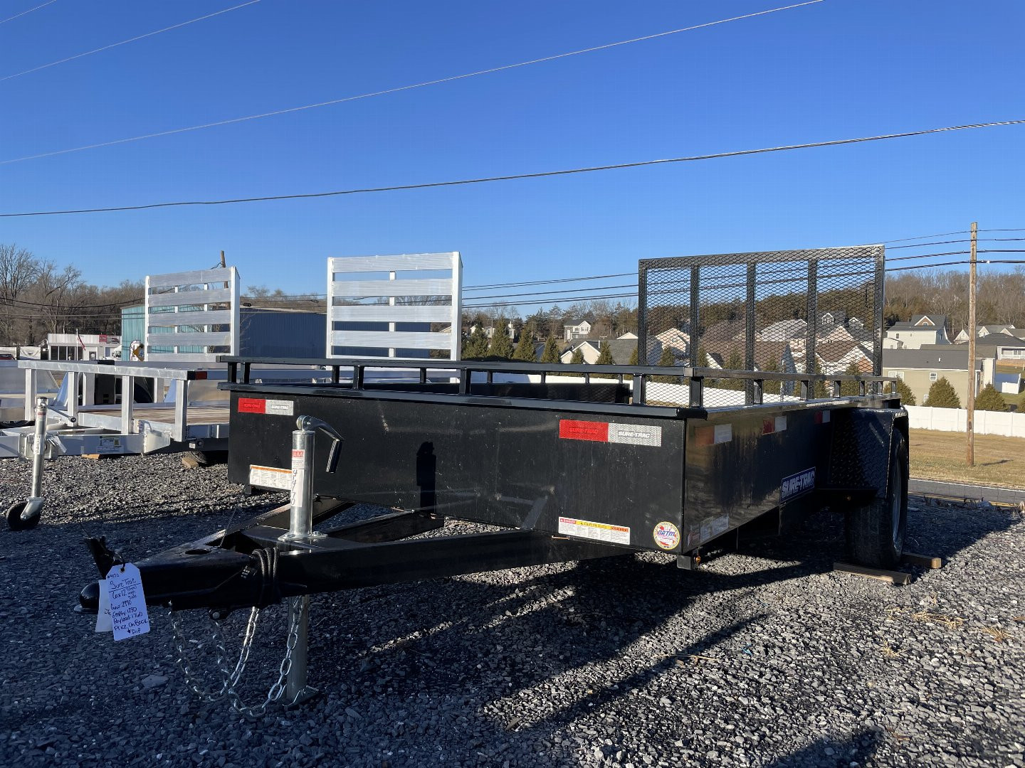 New 2026 Sure-Trac 6x12 Steel High Side Utility Trailer