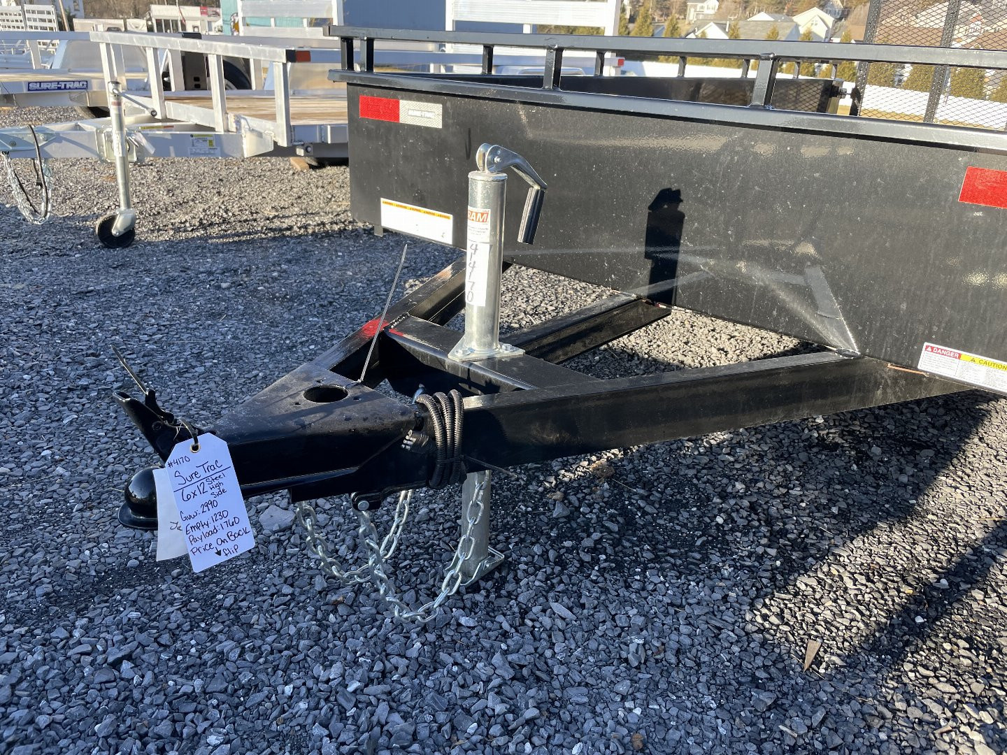 New 2026 Sure-Trac 6x12 Steel High Side Utility Trailer