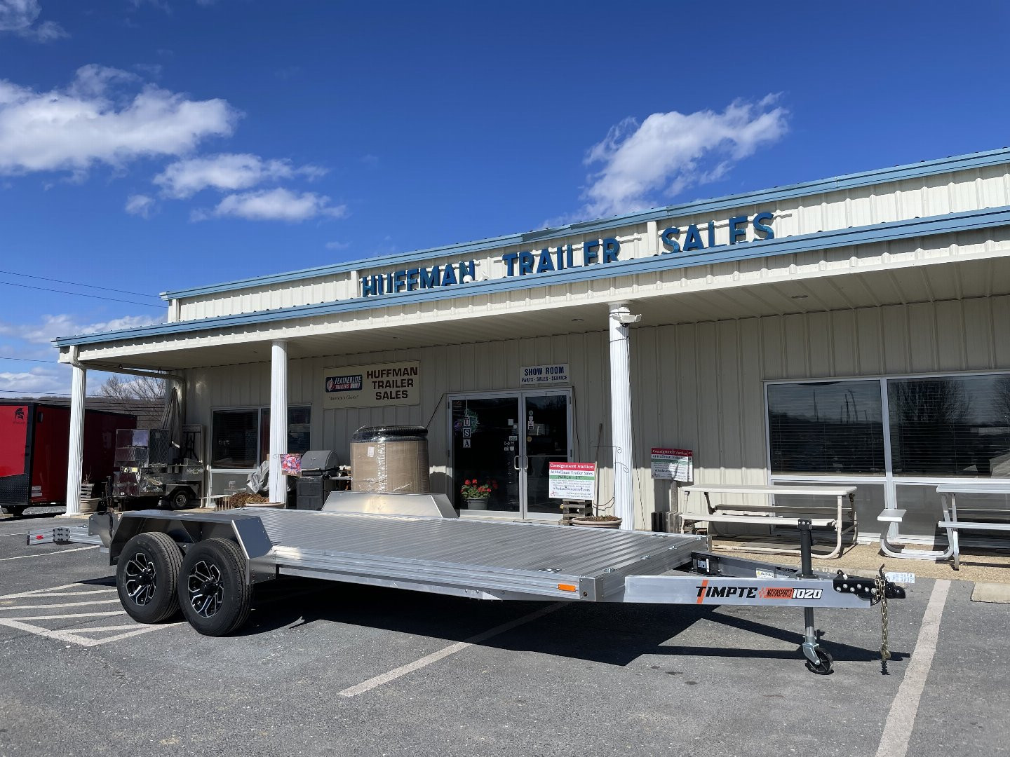 New 2025 Timpte 82"x18+2 Aluminum Car Trailer