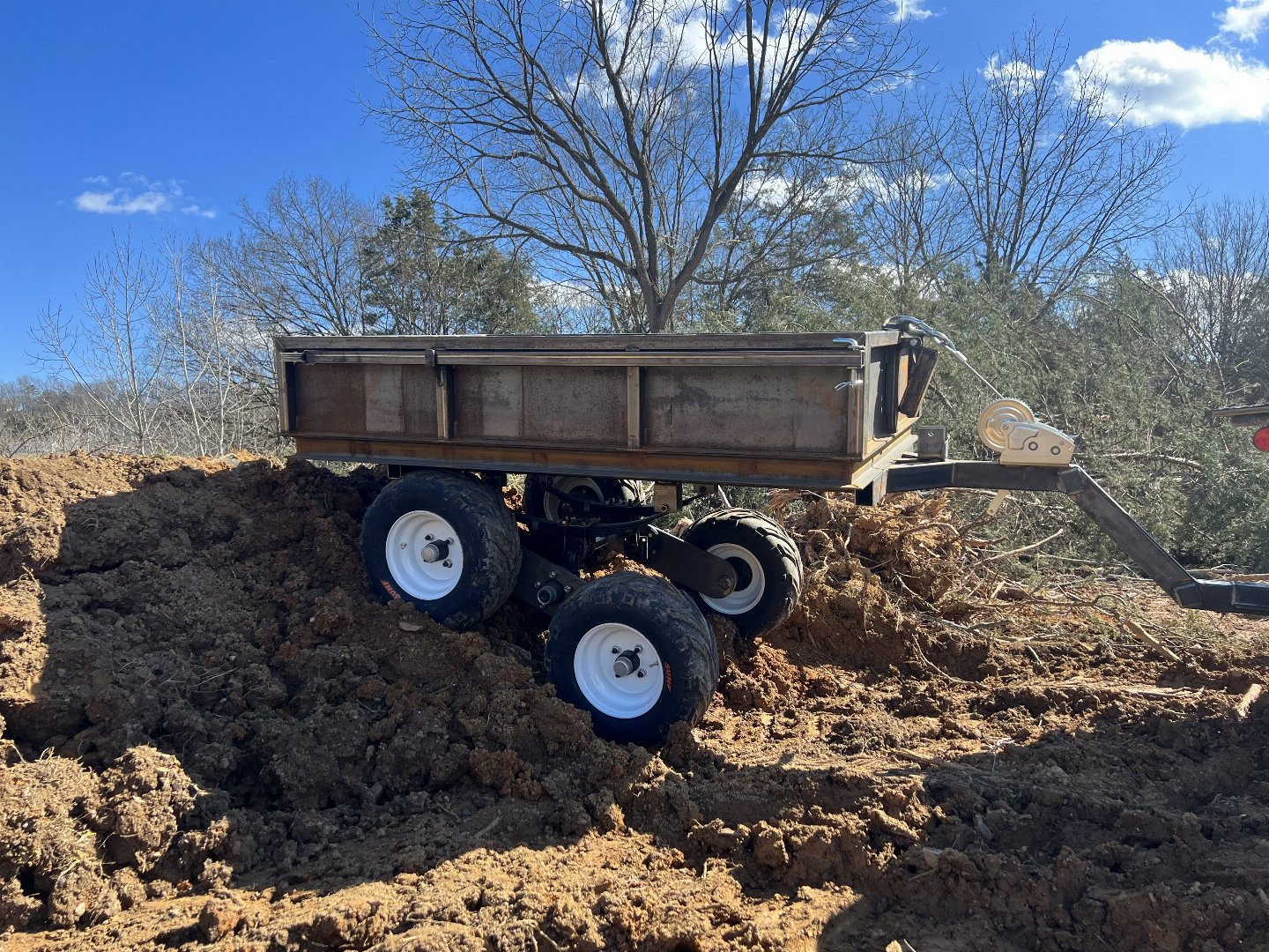 New Homemade 4'x6' ATV Dump Trailer