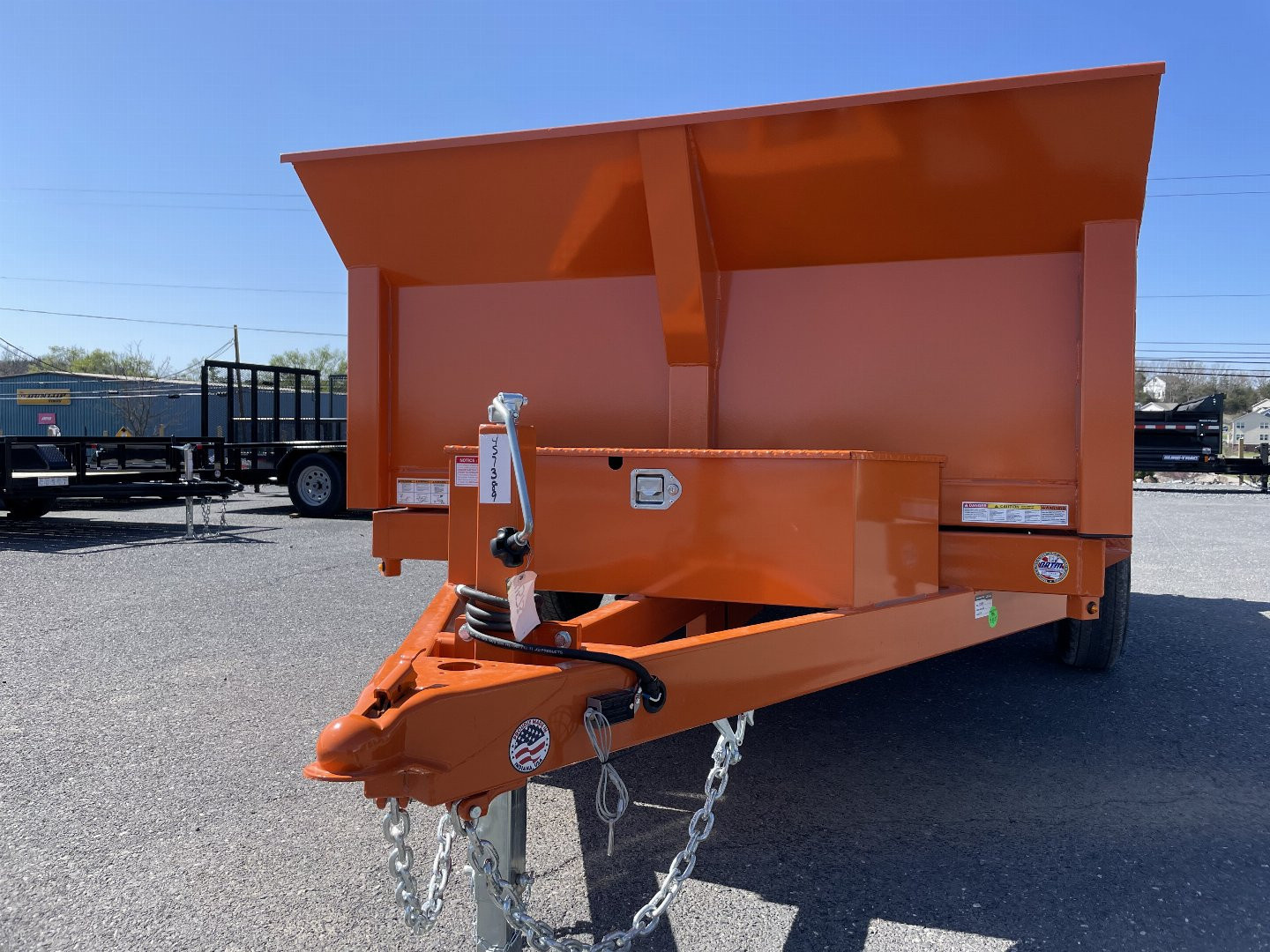 New 2025 Sure-Trac 6X12 Orange Dump Trailer