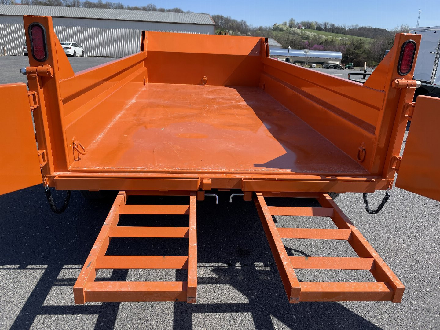 New 2025 Sure-Trac 6X12 Orange Dump Trailer