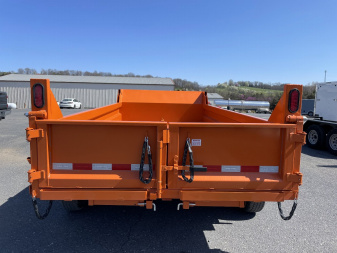 New 2025 Sure-Trac 6X12 Orange Dump Trailer