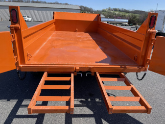 New 2025 Sure-Trac 6X12 Orange Dump Trailer