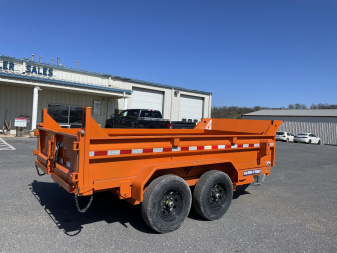 New 2025 Sure-Trac 6X12 Orange Dump Trailer
