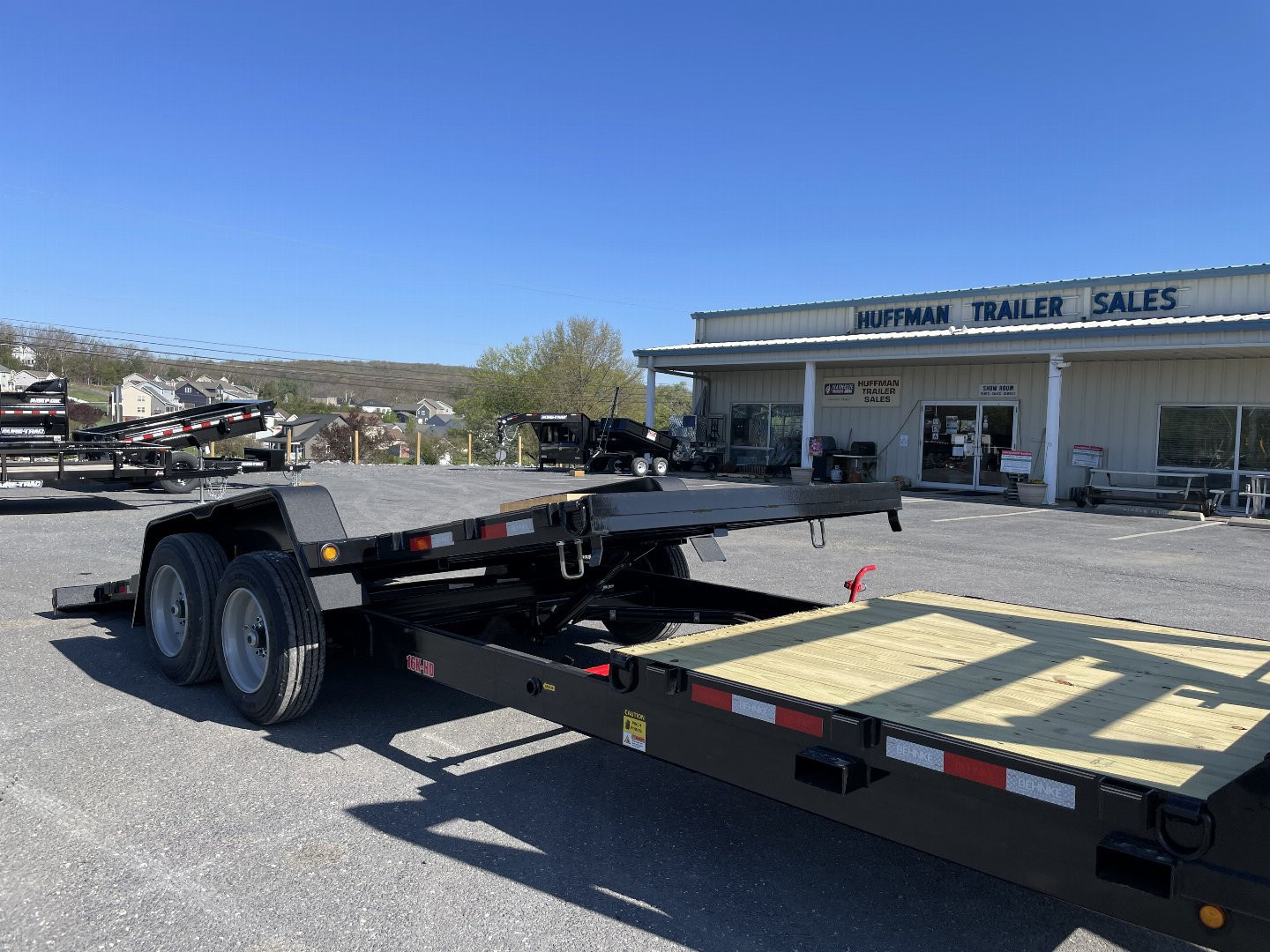New 2025 Behnke 83"X18+6 Gooseneck Tilt Equipment Trailer