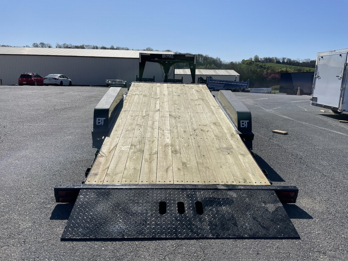 New 2025 Behnke 83"X18+6 Gooseneck Tilt Equipment Trailer