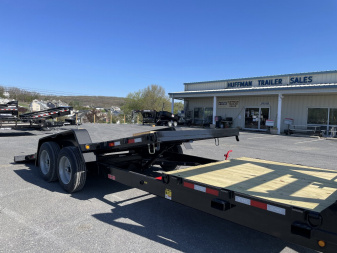 New 2025 Behnke 83"X18+6 Gooseneck Tilt Equipment Trailer
