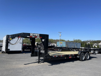 New 2025 Behnke 83"X18+6 Gooseneck Tilt Equipment Trailer