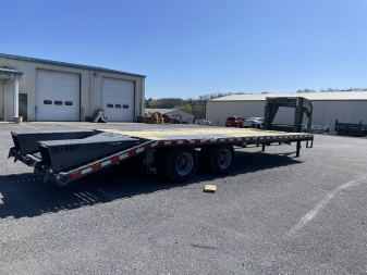 New 2025 Behnke 21+5 Deckover Gooseneck 20k Equipment Trailer