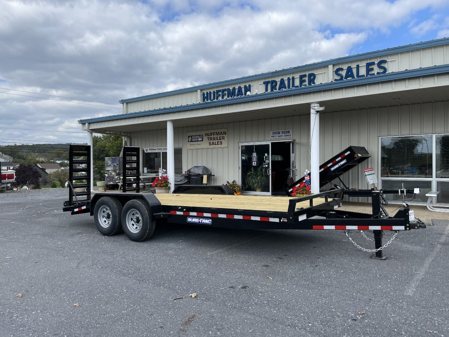 New 2025 Sure-Trac 82"X 14+2 14K Equipment Trailer