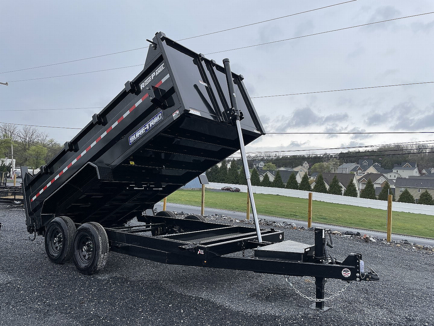 New 2025 Sure-Trac 7X14 3' Sided Dump Trailer