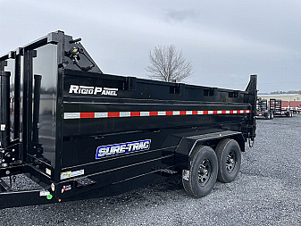 New 2025 Sure-Trac 7X14 3' Sided Dump Trailer