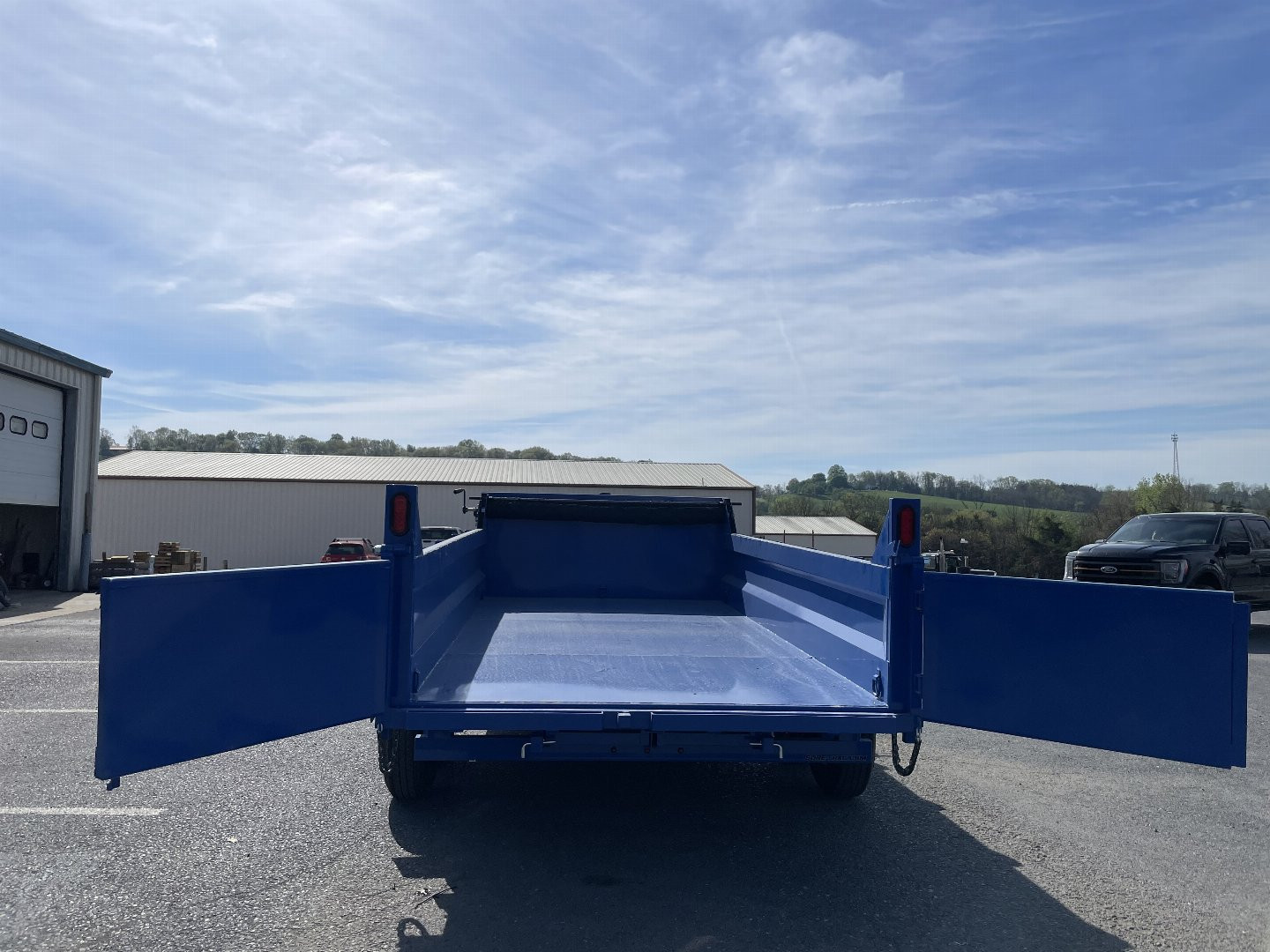 New 2025 Sure-Trac 7X14 14k Blue Dump Trailer