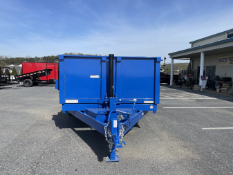 New 2025 Sure-Trac 7X14 14k Blue Dump Trailer