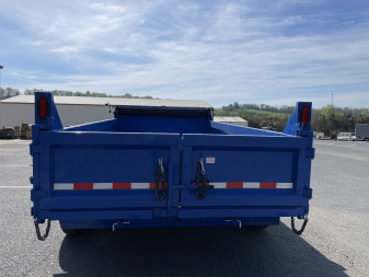 New 2025 Sure-Trac 7X14 14k Blue Dump Trailer