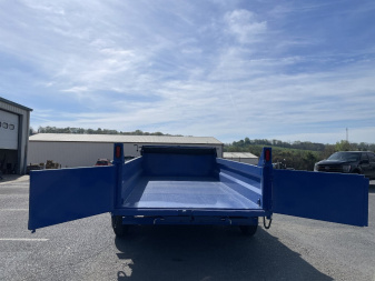 New 2025 Sure-Trac 7X14 14k Blue Dump Trailer