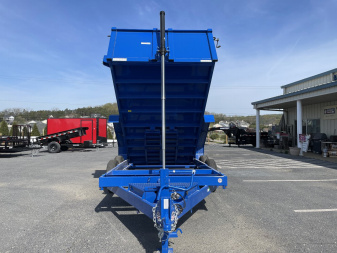 New 2025 Sure-Trac 7X14 14k Blue Dump Trailer
