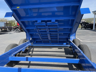 New 2025 Sure-Trac 7X14 14k Blue Dump Trailer