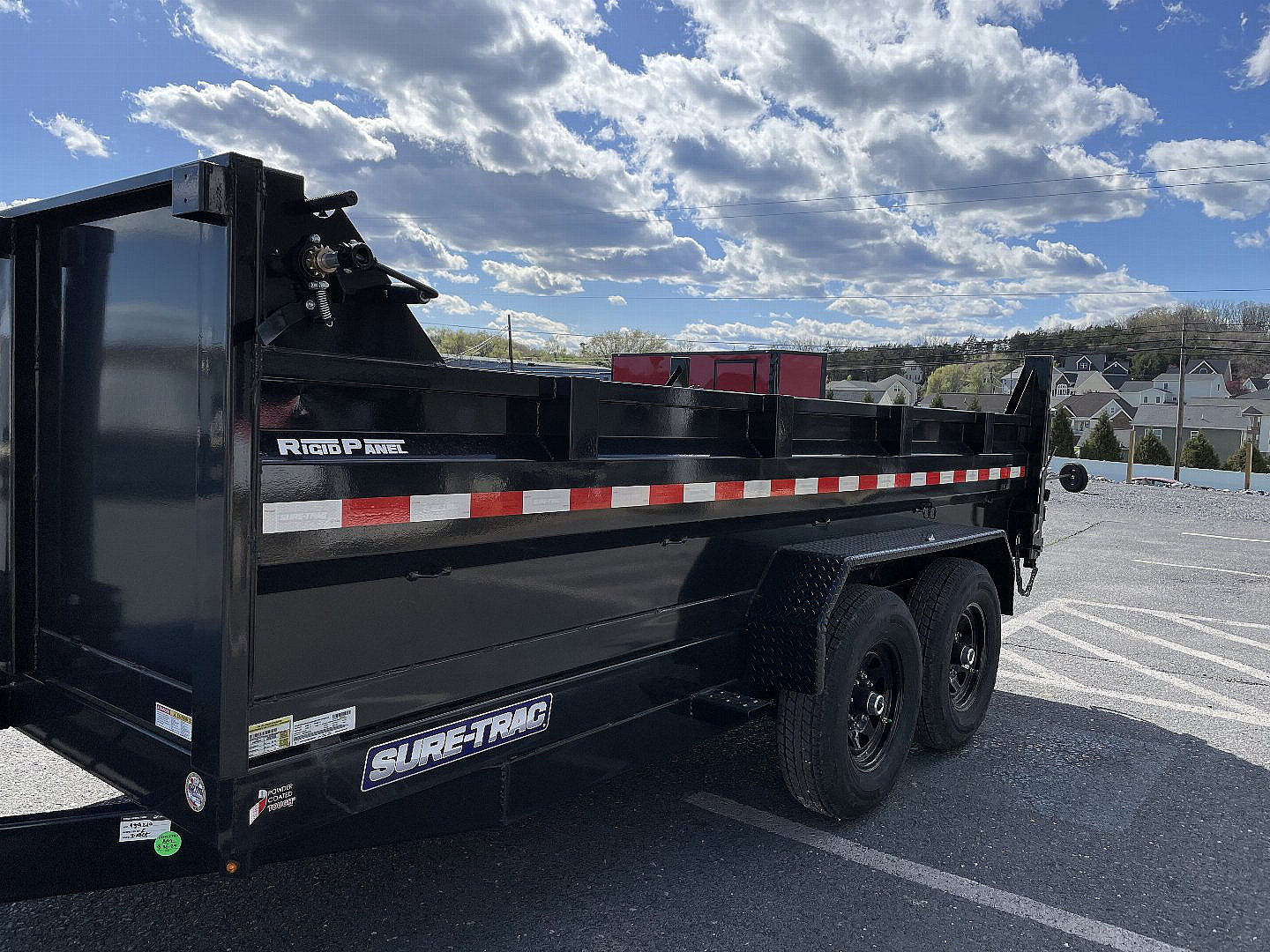 New 2025 Sure-Trac 7X14 Dump Trailer with Hydraulic Jack
