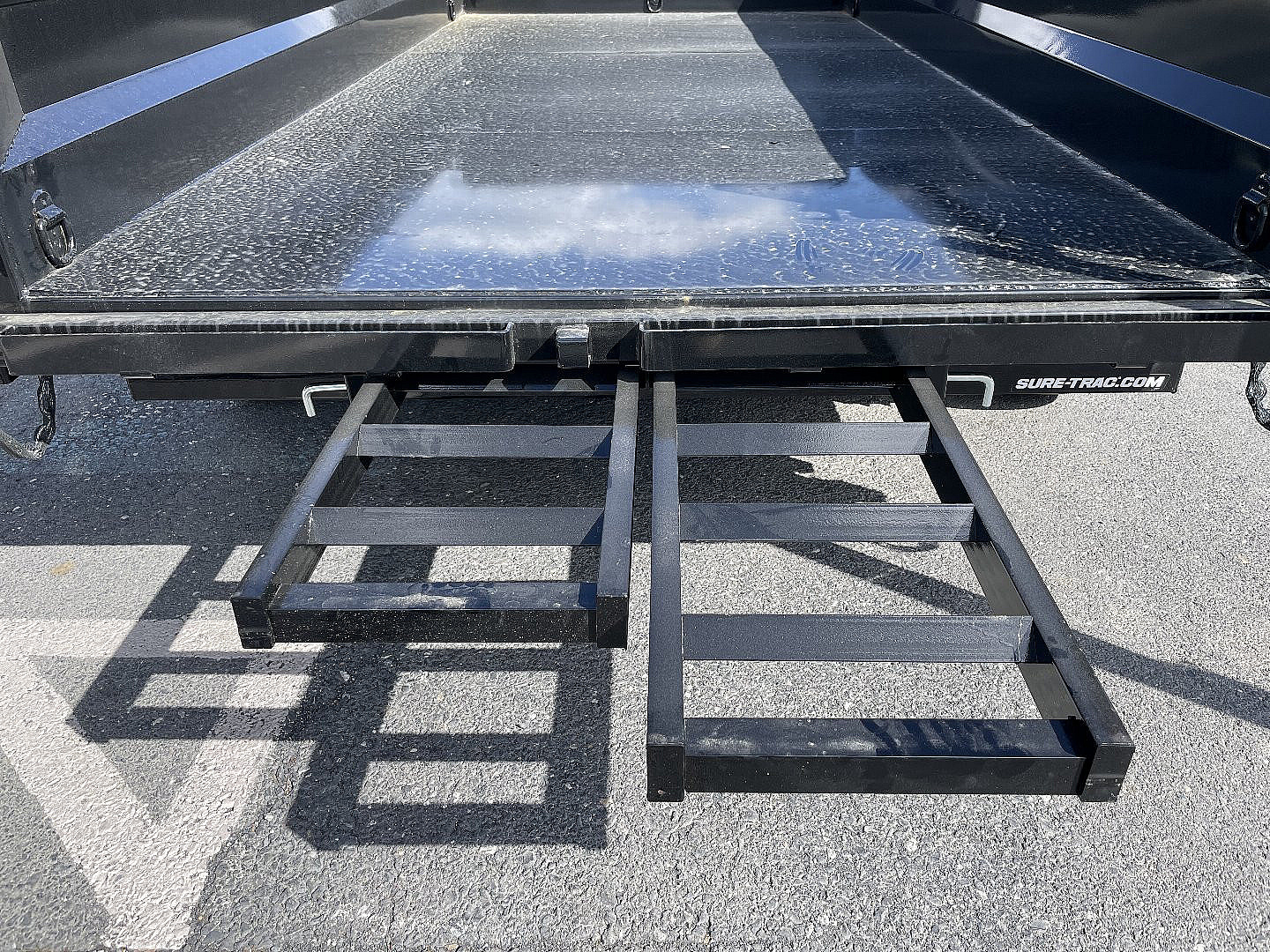New 2025 Sure-Trac 7X14 Dump Trailer with Hydraulic Jack